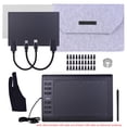 thumbnail image 3 of Meterk 10x6 Inch Graphics Drawing Tablet 5080LPI Battery-Free Stylus 8192 Levels Pressure Black, 3 of 7