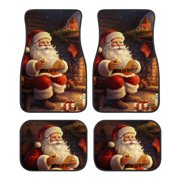 Wweixi 4pcs Fabric 4 PCS Car Mats Mats Floor Mats Cute Car Accessories Car Floor Mats All-weather Anti-Slip YSFA4065BZ94-1