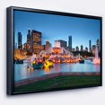 thumbnail image 3 of PYREX Design Art Colorful Buckingham Fountain Framed Canvas Art Print, 3 of 5