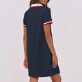 thumbnail image 4 of Dvprdro Robes pour Femmes Mode Classique Uni à Manches Courtes Robe Mini Décontractée d'Été Tennis Golf Robe Chemise avec Poches, 4 of 5