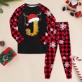 thumbnail image 2 of Huesdet Ensemble pour Garçons et Filles Pantalon Long Manches Longues Col Rond Imprimé 3D (4-5 Ans, Marine), 2 of 4