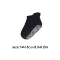 thumbnail image 4 of 6 Pcs Bas pour Enfants avec Bonne Élasticité Confortables à Porter Style Simple Bonne Fabrication Noir 14-16, 4 of 6