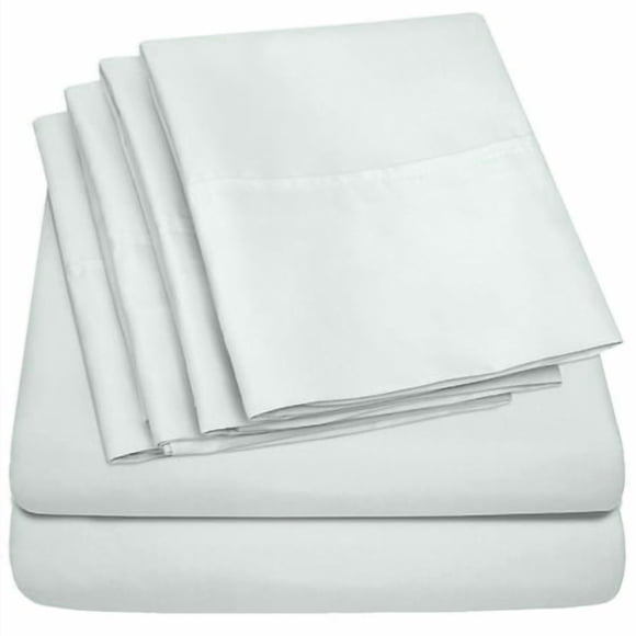 King Size Bed Sheets - 6 Piece 1500 Supreme Collection Fine Brushed Microfiber Deep Pocket King Sheet Set Bedding - 2 Extra Pillow Cases Great Value King Mint(Pack Of 1)