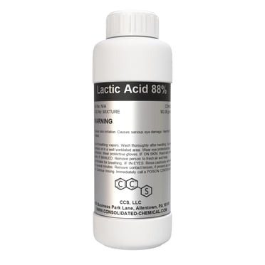 Acide Lactique 88 % - Qualité Supérieure, Industriel et de Qualité Alimentaire (100 ml (3,3 Fl Oz))