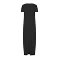 thumbnail image 3 of fatyb Robes Maxi pour Femmes Col Rond Manches Courtes Robes Décontractées Robes T-Shirt Amples pour Femmes P-5TG, 3 of 5