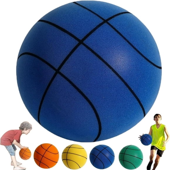 Silent Basketball Foam Basketball Indoor Training Ball Uncoated High-Density Foam Ball Low Noise Basketball Training for Various Indoor Activities Easy to Grip Quiet Ball-8.26Inch