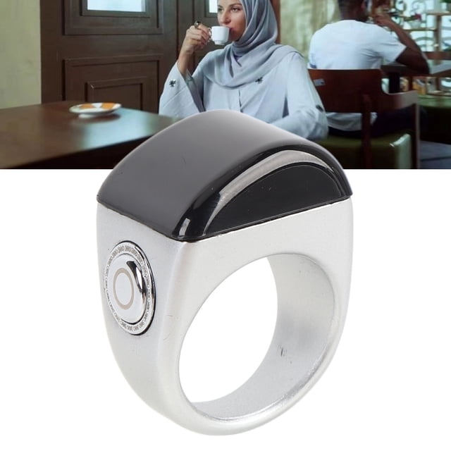 Smart Counter, Rechargeable Finger Counter, Long Lasting Battery Life, 9999 Counters, Prayer Time Reminder, Mobile App Connectivity, Suitable for Men and Women of All Age