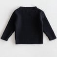thumbnail image 4 of RXIRUCGD Chandail Tricoté Extensible à Manches Longues Col Rond pour Enfants Hommes et Femmes, Noir, Taille : 130, 4 of 8