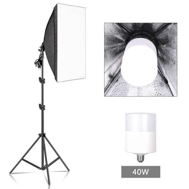 Photography Softbox Lighting Kits 50x70CM Professional Continuous Light System Soft Box For Photo Studio Equipment ,Photographic Equipment
