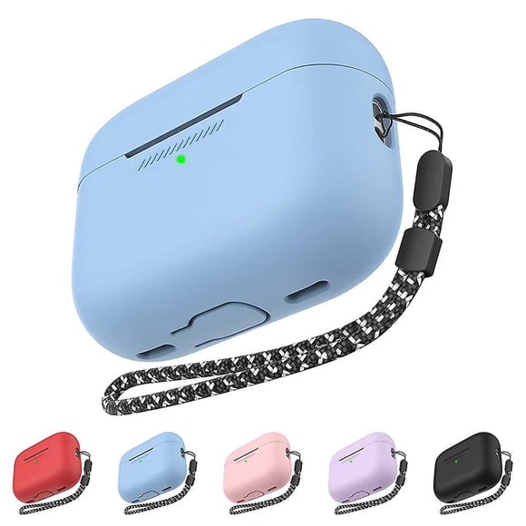 Bluetooth Earphone Case Silicone Protective Cover With Hand Lanyard Compatible For Airpods Pro 2nd Generation