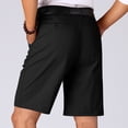 thumbnail image 4 of Diufon Men's Athletic Shorts Cotton Linen Drawstring Waisted Outdoor Sport Shorts Spring Summer Shorts with Pockets, 4 of 5