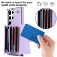 thumbnail image 4 of Crossbody PU Leather Phone Case For Samsung Galaxy S23 S22 Plus Note 20 Ultra Wallet Card Slots Magnetic Lanyard Cover, 4 of 5