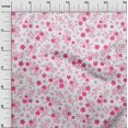 thumbnail image 3 of oneOone Viscose Jersey Fuschia Pink Fabric Asian Floral Sewing Material Print Fabric By The Yard 60 Inch Wide, 3 of 4