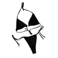 thumbnail image 2 of DPTALR Women Sexy Solid And Printed Swimwear Bikini Split Swimsuit Set, 2 of 4