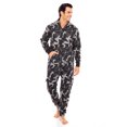 thumbnail image 2 of Combinaison de Pyjama Unisexe pour Hommes Adultes une Pièce Sans Pieds, 2 of 7