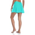 thumbnail image 4 of Jupe de Bain Unie pour Femmes avec Culotte Intégrée Contrôle du Ventre Bas de Tankini, 4 of 7