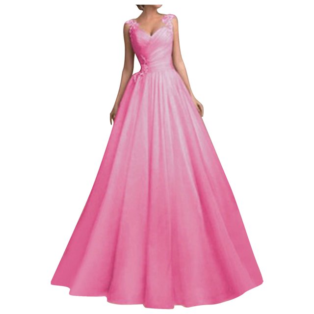 Jusqu'à 65 % de Réduction! Robes de Mode d'Été pour Femmes 2024 Grande Taille Sans Manches en Dentelle avec Bretelles Tube Top en Gaze Robe Longue Rétractable