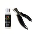 thumbnail image 1 of Colle de Kératine Fusion Pré-Liée Dissolvant Super Action et Pince à Embout I pour Extensions de Cheveux à la Kératine Rupture de Liaisons Micro Anneau Perles Lien Enlever Ensemble de Pinces, 1 of 5