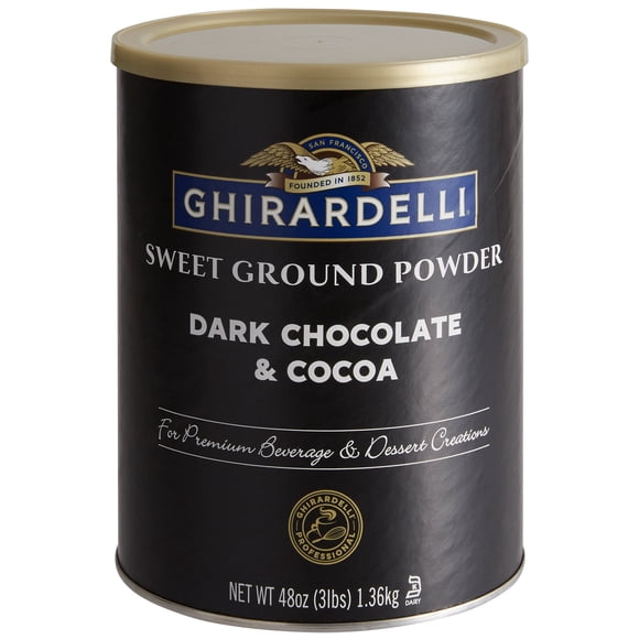 Ghirardelli 3 lb Poudre de Chocolat Noir Sucré et de Cacao