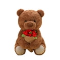 thumbnail image 4 of Rose Teddy Bear Plush Toy With Realistic Red Rose Keepsake Gift In Box, 4 of 6