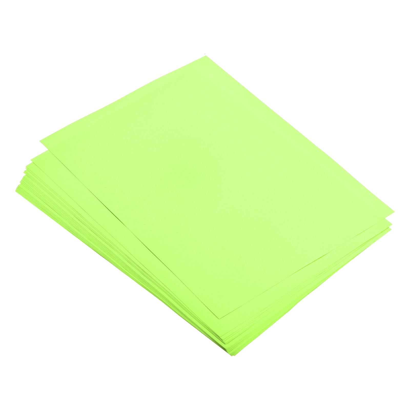 Uxcell 100 Sheets Colored Copy Paper 11.8x7.9 Inch A4 Printer Paper 80gsm Fluorescence Green for Office Printing, Document Copying, Invitations, Forms, Art Projects