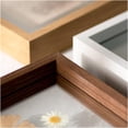 thumbnail image 2 of yeacher Handcrafted Double-Sided Glass Photo Frame with Dried Flower Display - Natural Wood Finish - 10 Inch (20x25cm), 2 of 6