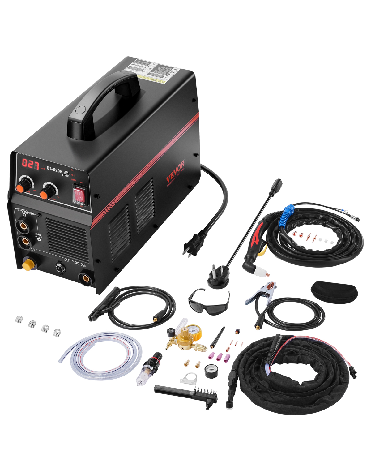 VEVOR 3 in 1 Plasma Cutter Welder Machine CT-520E TIG/MMA Plasma Cutter Combo 110/220V