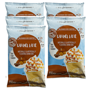 Big Train 3.5 lb. Latte de caramel mélange de café glacé 5 Boîtes