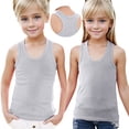 thumbnail image 2 of FAIWAD Toddler Boys Girls Tank Tops Kids Racerback Athletic Dance Tops Sleeveless Round Neck Camisole, 2 of 7