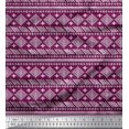 thumbnail image 1 of Soimoi Georgette Viscose Fabric Aztec African Fabric Prints By Yard 42 Inch Wide, 1 of 3