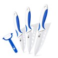 thumbnail image 1 of 3-Piece Ceramic Knife Set with Covers-Sharp White Blade Rust Proof Kitchen Knives Stain Resistant Household Vegetables Slicing Tool, 1 of 3
