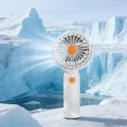 thumbnail image 4 of A Portable Handheld Mini Fan With 180 Degree Rotating Head 3 Speed Settings Removable Washable Mesh Cover Usb Rechargeable White, 4 of 7