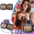 thumbnail image 2 of DIY Knitting Craft Tool Set for Handmade Crochet and Woolcraft Includes Wooden Crochet Hooks and Knitting Needles for Sweater Making Round Wooden Crochets and Fine Crochet Accessories, 2 of 8
