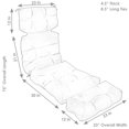 thumbnail image 3 of Sunnydaze Coussin de Remplacement pour Chaise Longue Capitonnée en Polyester Oléfine pour Intérieur/extérieur - 23 Pouces x 75 Pouces - Rouge, 3 of 6