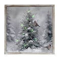 thumbnail image 1 of Led Framed Wall Art (Snow Pine Tree With Birds), 1 of 3