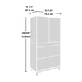 thumbnail image 3 of Sauder La Collection Harvey Park Armoire d'ordinateur, Finition Grand Walnut, 430053, 3 of 9