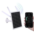 thumbnail image 4 of 12W Solar Powered 4G LTE Modem Router, 300Mbps Outdoor Solar WiFi 6 Extender with SIM Card Slot, IP66 Waterproof, 150M WiFi Range, 18000mAh Battery, 4 of 7