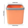 thumbnail image 3 of PRETXORVE Desktop Trash Can Living Room Debris Home Desk Restaurant Storage Barrel Trash Basket, 3 of 9