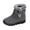 Grey, variant on Wensltd Winter Mid Calf Snow Boots for Women Solid Color Warm Plush Fuzzy Boots Fall Cozy Shoes Wide Width