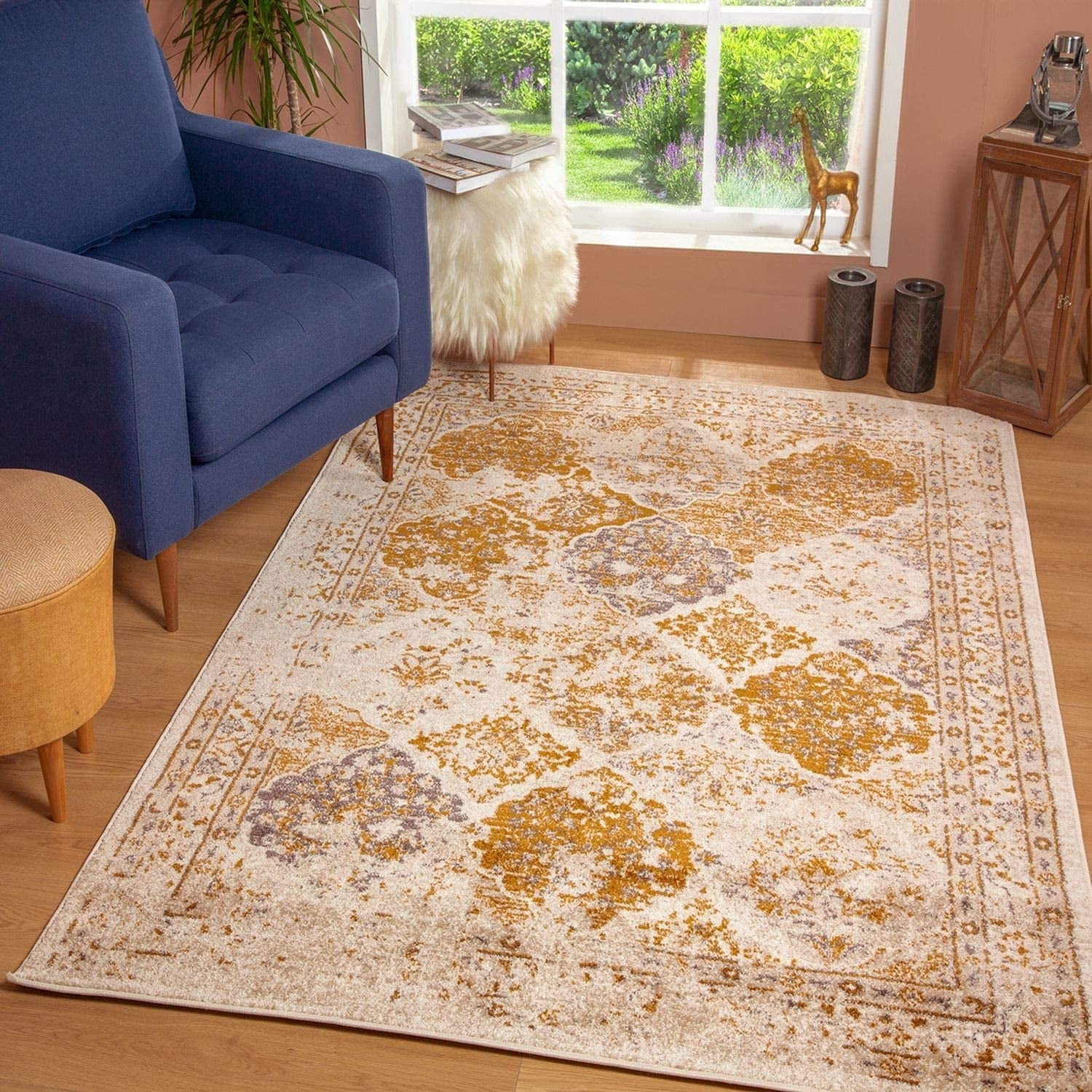 JV Home Tapis Vintage Usé / Bohème Chic