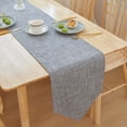 thumbnail image 1 of JASKFLY Long Table Sheer Runner for Weddings & Parties Solid Color Linen Table Runner 30x210cm(120 -150cm Tables)Dark Gray, 1 of 9