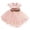 Pink, variant on Girls' Casual Dresses Short Sleeve Tutu for Toddler Girls Toddler Princess Dresses Girls Tulle Dress 18-24 Months