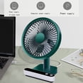 thumbnail image 4 of LSLJS USB Desk Fan, Cordless Rechargeable Mini Portable Fan, 180' Automatic Shaking Head Desktop Fan with 4 Speeds, LED Display, Strong Airflow Quiet Operation, Mini Fan, 4 of 9