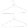 thumbnail image 1 of 2pcs Artificial Pearl Hangers Creative Clothes Hangers Bowknot Clothes Hangers, 1 of 8