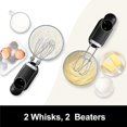 thumbnail image 3 of Kitchen in the box Cordless Rechargeable Hand Mixer for Kitchen, Portable Handheld Electric Mixer with Beaters, Whisks, 6-Speed Digital Display, Char, 3 of 6