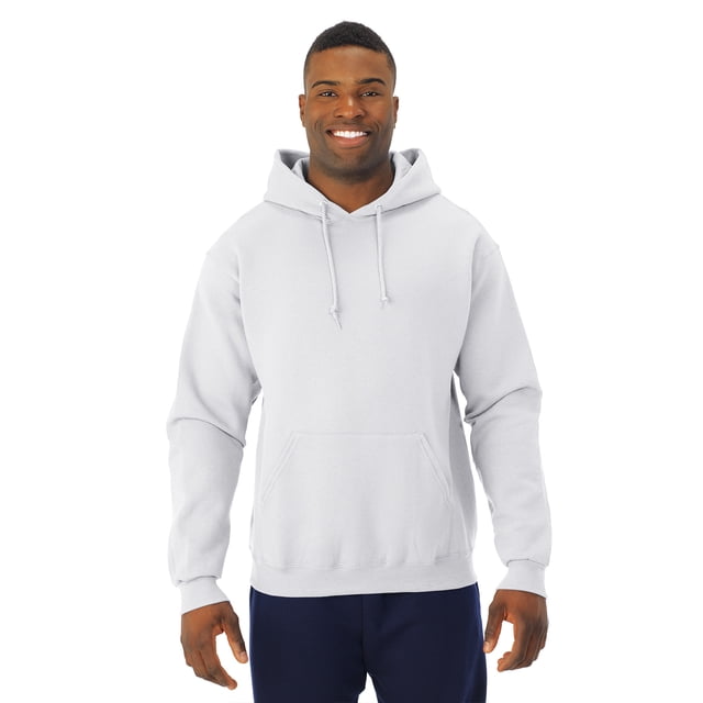Jerzees Mens NuBlend Pull Over Hooded Sweatshirt, 3X, White