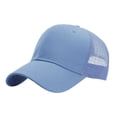 thumbnail image 1 of Aocisk Structured Trucker Baseball Cap Adjustable Six Panel Design Bulk Pack Snapback Hat Light Blue One Size, 1 of 3