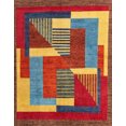 thumbnail image 1 of Ahgly Company Tapis d'Intérieur Rectangulaire Abstrait Rouge Tapis de Zone Abstrait, 2 Pieds x 5 Pieds, 1 of 6