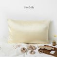 thumbnail image 2 of Luxury Pure Mulberry Silk Pillowcase 32 Momme Drape Collection Neutrals, 2 of 7