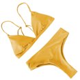thumbnail image 3 of EGNMCR Bikini Set Fashion Women Solid And Printed Swimwear Bikini Split Swimsuit Set, 3 of 3